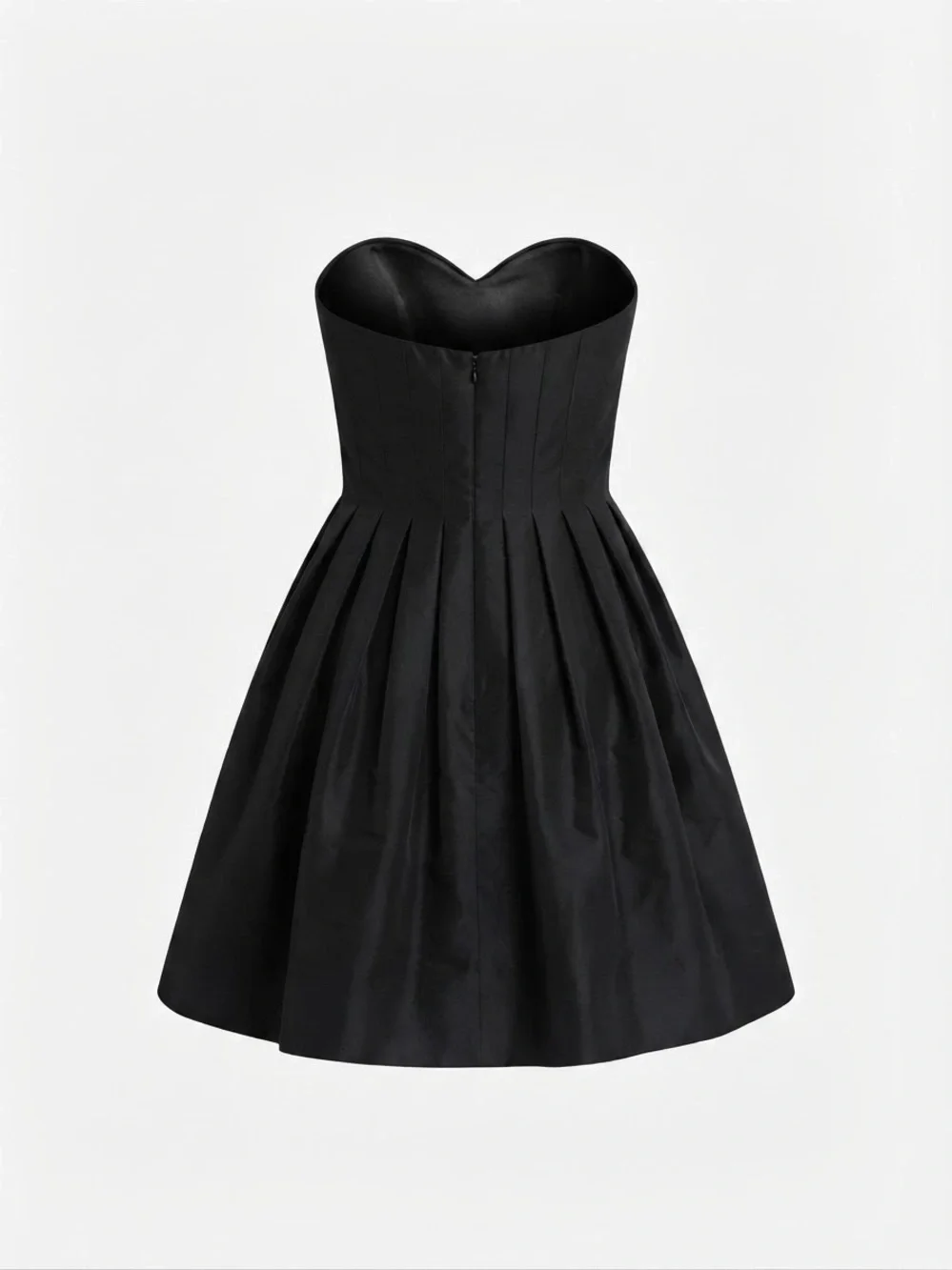 J. Crew Black Strapless Sweetheart Fit-and-Flare Cocktail Dress